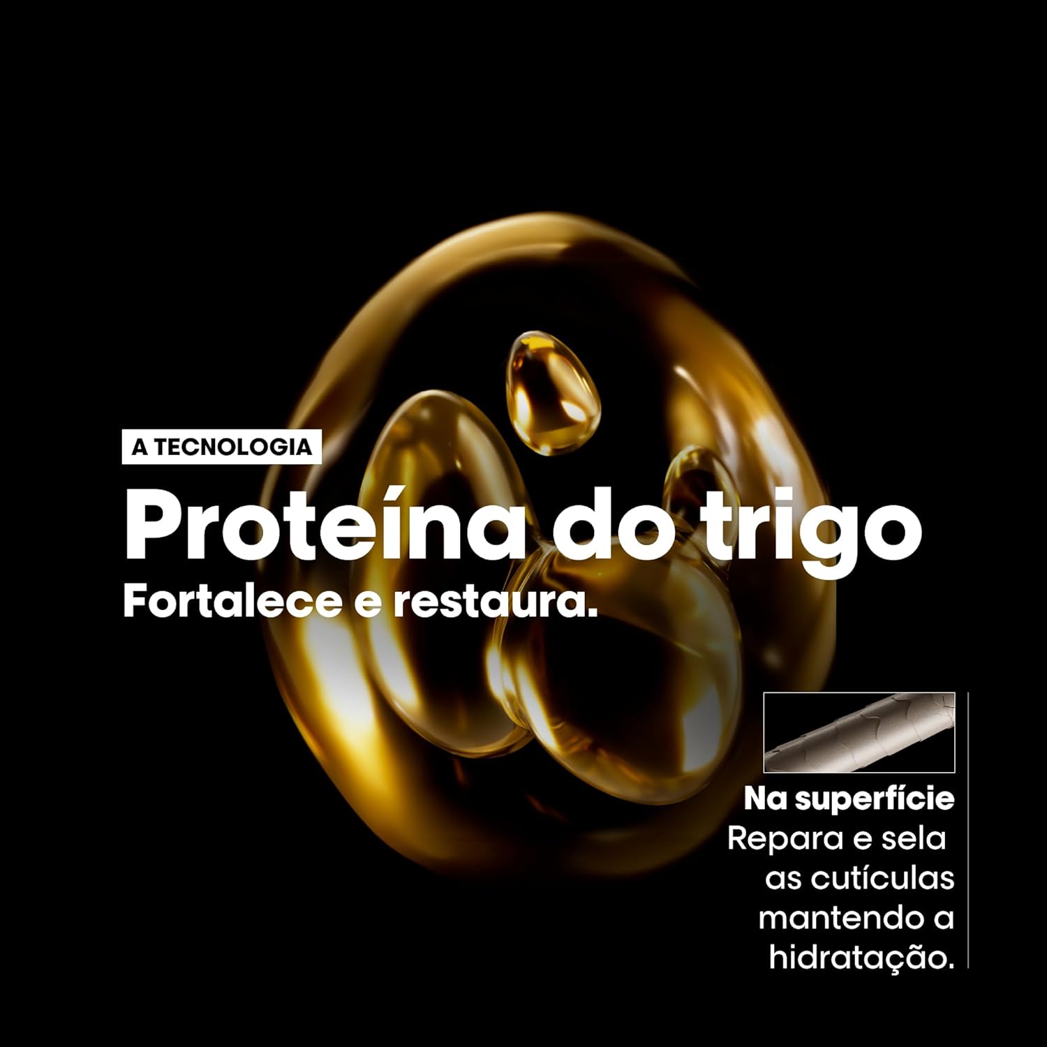 L'Oréal Professionnel Serie Expert Absolut Repair, Máscara de Reparação Intensiva para Cabelos Danificados e Finos com Quinoa Dourada, Reconstrução Instantânea e Brilho Intenso, 250g - Imagem 5