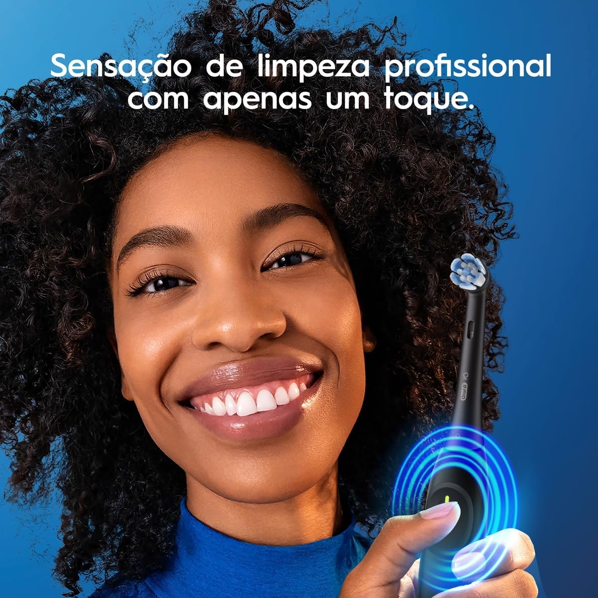 Escova de Dente Elétrica Oral-B Series iO2 para dentes 100% mais Limpos vs. uma Escova de Dente Manual Regular - Imagem 10
