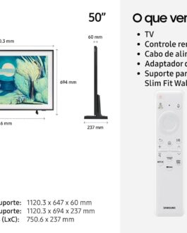 Samsung Combo Vision AI TV 50″ The Frame 4K LS03F 2025 + Samsung Smart TV 32″ QLED The Frame 2023 LS03C