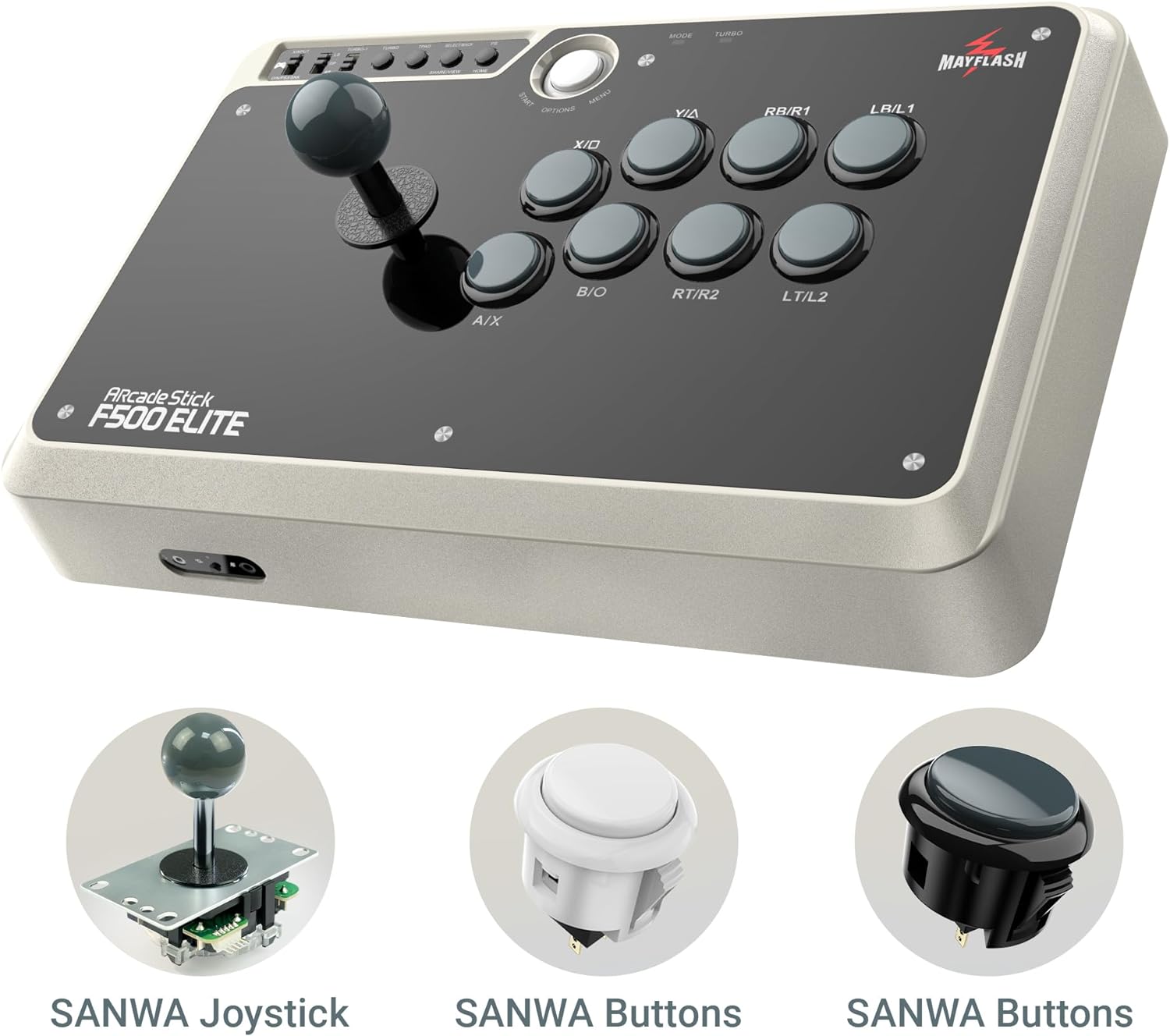 May Flash F500 Elite USB Video Game Controller, Compatible with Xbox Series S/X, Xbox One, Switch, PlayStation 4, PC Windows - Imagem 4