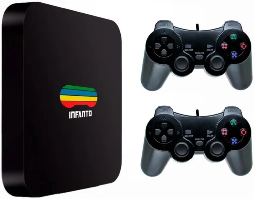Infanto 4 - Console Retrô com 44 mil jogos antigos (2 controles) (Com fio) - Imagem 2