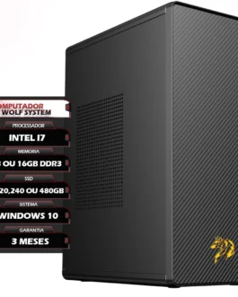 PC Desktop Intel Core i7 4ª Geração, 8GB ou 16GB RAM DDR3, SSD 120GB/240GB/480GB, Windows 11, 4 Portas USB, HDMI, Preto, Torre (240, GB, 8, GB)