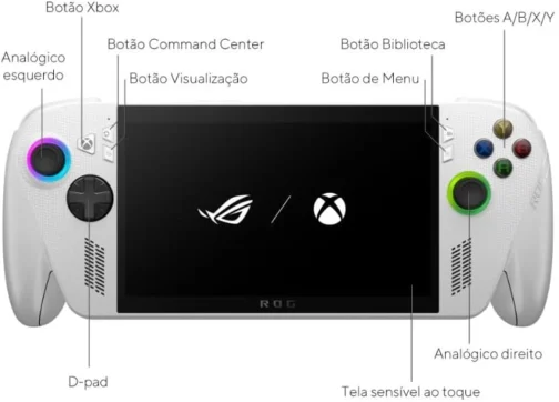 ROG Xbox Ally Console Portátil Tela 7" Touchscreen 120Hz, AMD Ryzen Z2A 2 GHz, 16 GB RAM, 512 GB SSD, Windows 11 Home - White - RC73YA-NH003W - Imagem 4