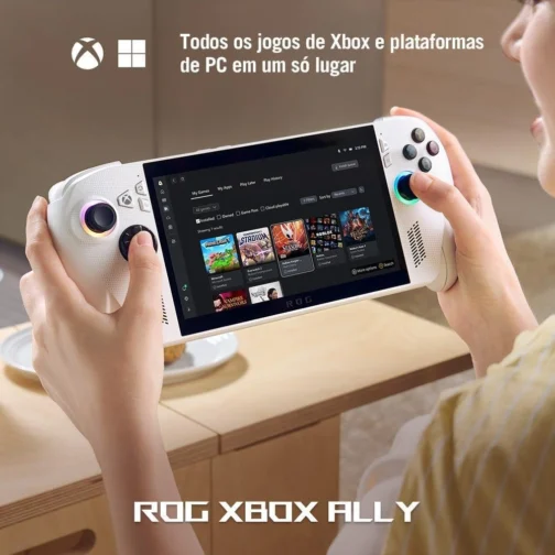 ROG Xbox Ally Console Portátil Tela 7" Touchscreen 120Hz, AMD Ryzen Z2A 2 GHz, 16 GB RAM, 512 GB SSD, Windows 11 Home - White - RC73YA-NH003W - Imagem 6
