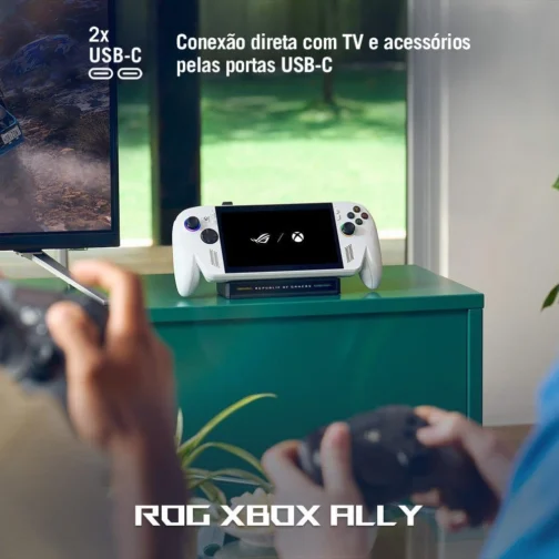 ROG Xbox Ally Console Portátil Tela 7" Touchscreen 120Hz, AMD Ryzen Z2A 2 GHz, 16 GB RAM, 512 GB SSD, Windows 11 Home - White - RC73YA-NH003W - Imagem 7