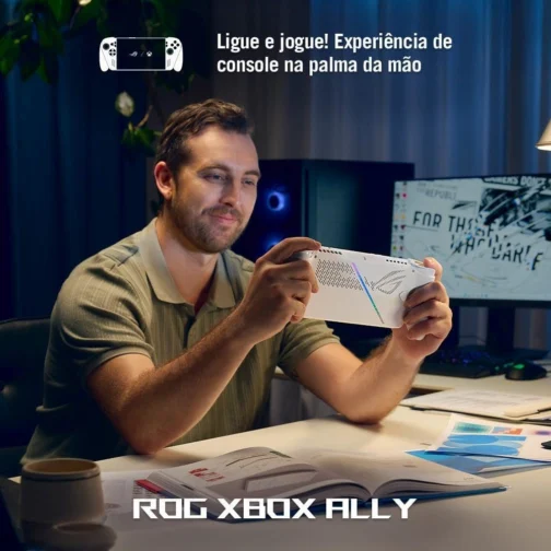 ROG Xbox Ally Console Portátil Tela 7" Touchscreen 120Hz, AMD Ryzen Z2A 2 GHz, 16 GB RAM, 512 GB SSD, Windows 11 Home - White - RC73YA-NH003W - Imagem 8