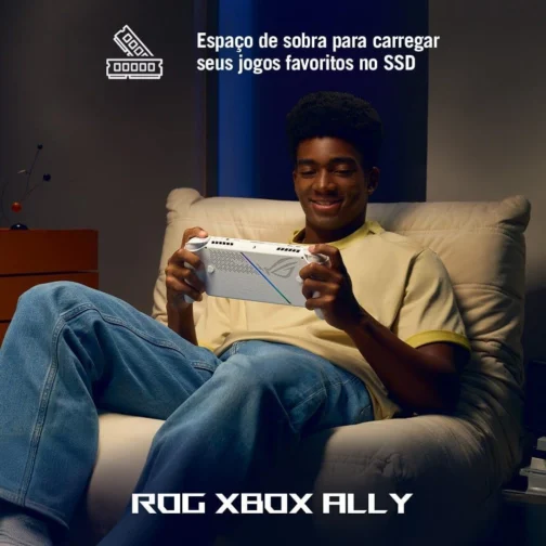 ROG Xbox Ally Console Portátil Tela 7" Touchscreen 120Hz, AMD Ryzen Z2A 2 GHz, 16 GB RAM, 512 GB SSD, Windows 11 Home - White - RC73YA-NH003W - Imagem 9