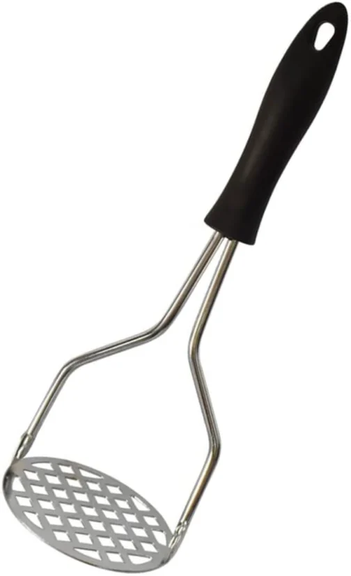 Amassador de Batata e Legumes Inox Manual Ergonômico Amassador Para Purê com Cabo Plástico Anti Calor - Imagem 2