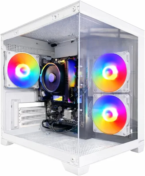 PC GAMER AQUARIO WHITE 5600GT| 16GB RAM| 500GB| RADEON VEGAS 7| GABINETE COM 3 FANS RGB - Imagem 2