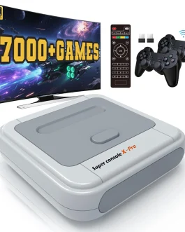 Kinhank Retro Game Console 256GB, Super Console X PRO Built-in 37,000+ Games, Video Game Console for 4K TV HD/AV Output, Wireless 2.4G Controllers