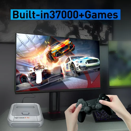 Kinhank Retro Game Console 256GB, Super Console X PRO Built-in 37,000+ Games, Video Game Console for 4K TV HD/AV Output, Wireless 2.4G Controllers - Imagem 4
