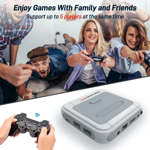 Kinhank Retro Game Console 256GB, Super Console X PRO Built-in 37,000+ Games, Video Game Console for 4K TV HD/AV Output, Wireless 2.4G Controllers - Imagem 7