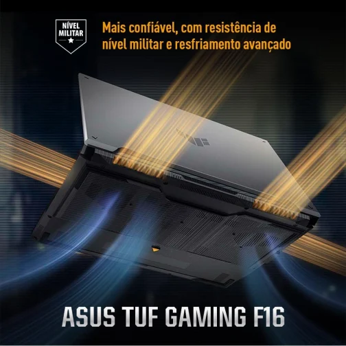 ASUS TUF Gaming F16 Intel Core 5, RTX 4050, 8 GB, 512 GB SSD, KeepOS,16.0'' FHD, Mecha Gray - FX607VU-RL054 - Imagem 7
