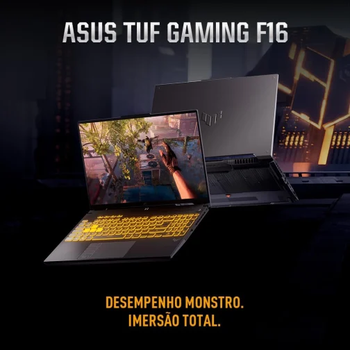 ASUS TUF Gaming F16 Intel Core 5, RTX 4050, 8 GB, 512 GB SSD, KeepOS,16.0'' FHD, Mecha Gray - FX607VU-RL054 - Imagem 8