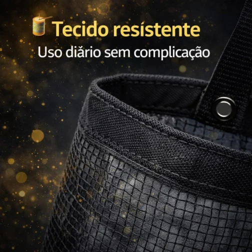 Puxa Saco Organizador Porta Sacolas Plásticas de Cozinha Acessório Prático e Sustentável para Armazenamento Eficiente (Preto) - Imagem 7