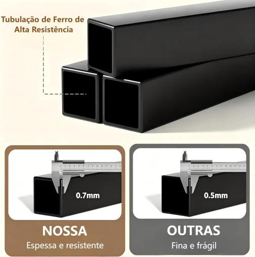 Mesa Lateral para Sofá, Mesa Lateral de Madeira com Design Moderno, Mesa de Console para Entrada, Sala de Estar e Quarto, Estilo Industrial - Imagem 4