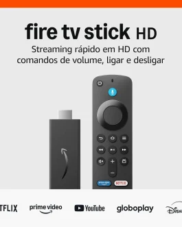 Fire TV Stick HD | Com controle remoto por voz com Alexa (inclui comandos de TV), controles de casa inteligente e streaming em HD