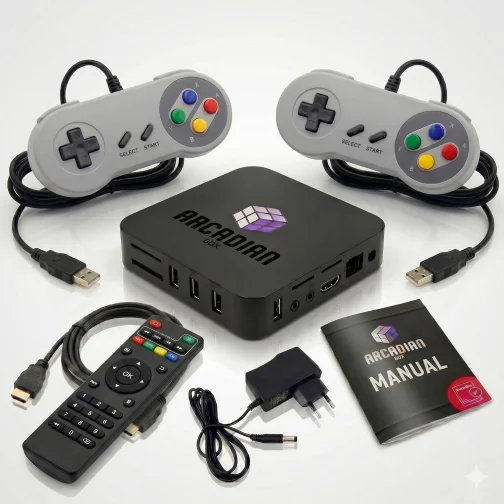 Arcadian Box - Smart TV Box Android & Console Retro Emulador (4K Ultra HD) - Fliperama Arcadian - Imagem 4