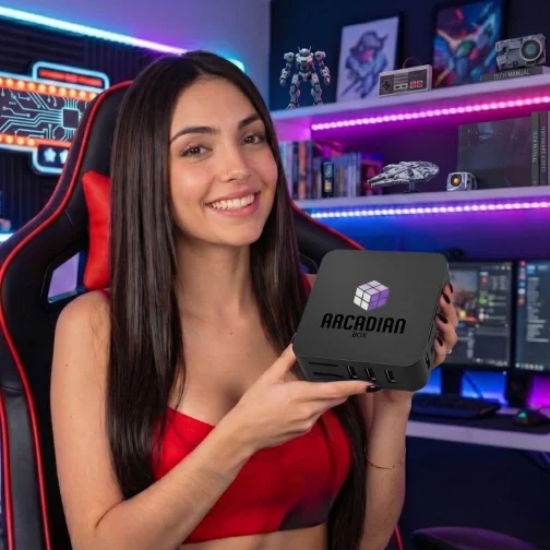 Arcadian Box - Smart TV Box Android & Console Retro Emulador (4K Ultra HD) - Fliperama Arcadian - Imagem 5