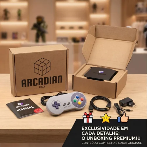 Arcadian Box - Smart TV Box Android & Console Retro Emulador (4K Ultra HD) - Fliperama Arcadian - Imagem 8