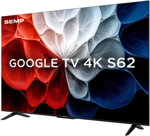 SEMP, Smart TV 4K UHD, 55“, Google TV, Google Assistente, Comando por Voz, Googlecast Integrado, Design Sem Bordas, Dolby Audio, 55S62 - Imagem 4