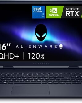 Notebook Gamer Alienware 16 Aurora AC16250, 16″ WQXGA (2560 x 1600), Intel Core 5 210H, 16GB RAM, 512GB SSD, NVIDIA RTX 4050 6GB, Windows 11 Home, Azul Escuro