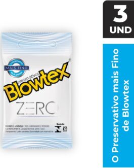 Preservativo Zero com 3 Unidades, Blowtex