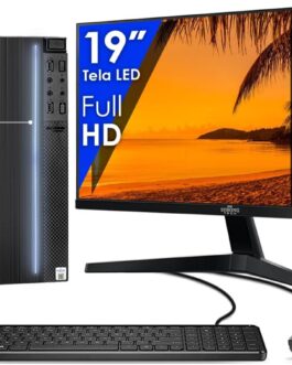 Computador Completo Intel Core i5 16GB SSD 512GB Monitor 19″ 4 Núcleos Super Turbo Pc Hdmi Teclado e Mouse Strong Tech