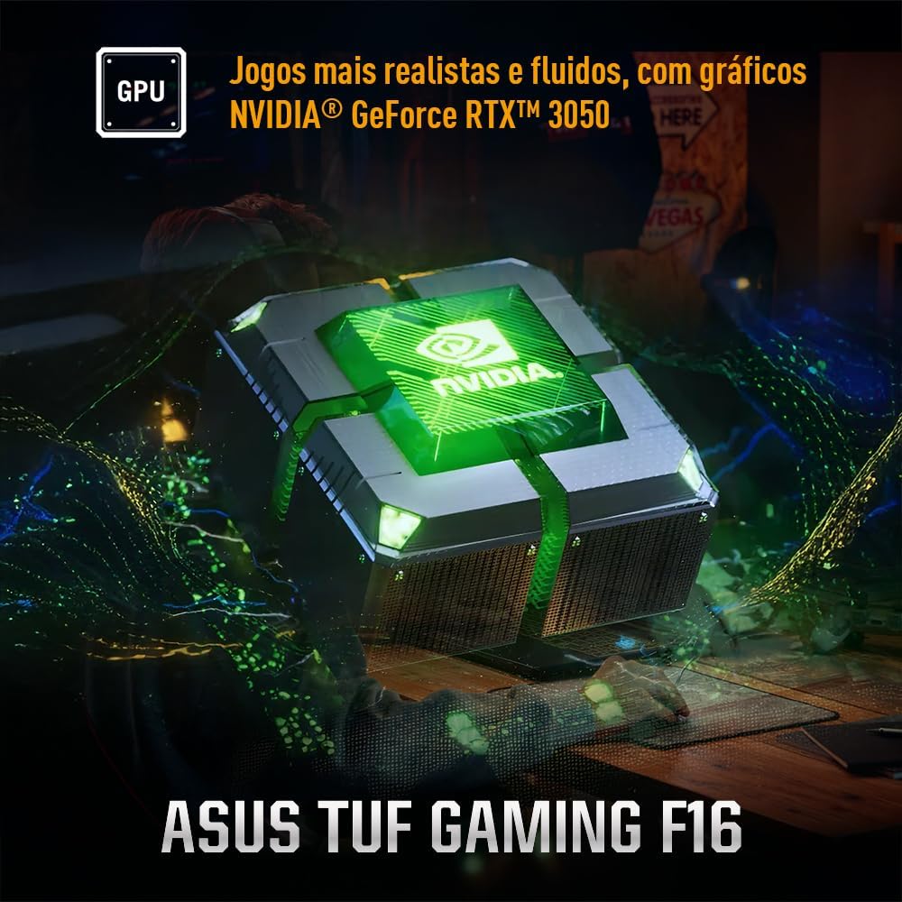 Notebook ASUS TUF Gaming F16 Intel Core 5, RTX 3050, 16 GB, 512 GB SSD, W11 Home,Tela 16.0'' FHD, Mecha Gray - FX607VJ-RL007W - Imagem 5