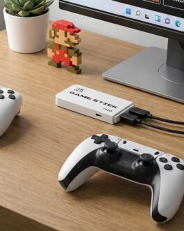 Mini Console Premium Retrô 4K Com 20000 Jogos, 23 Emuladores, 2 Controles Sem Fio, 64GB, Plug And Play, Compatível Com TV HDMI, Marca VARENZIA