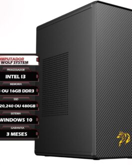 PC Desktop Intel Core i3 4ª Geração, 8GB ou 16GB RAM DDR3, SSD 120GB/240GB/480GB, Windows 11, 4 Portas USB, HDMI, Preto, Torre (120, GB, 8, GB)
