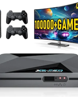 Kinhank 2025 Upgrade Super Console X2 pro with 100000+Games Retro Game Console, Video Game Console with EmuELEC 4.6/Android 9.0 in 1, 2.4G+5G and BT 5.0,2 Gamepad Inside