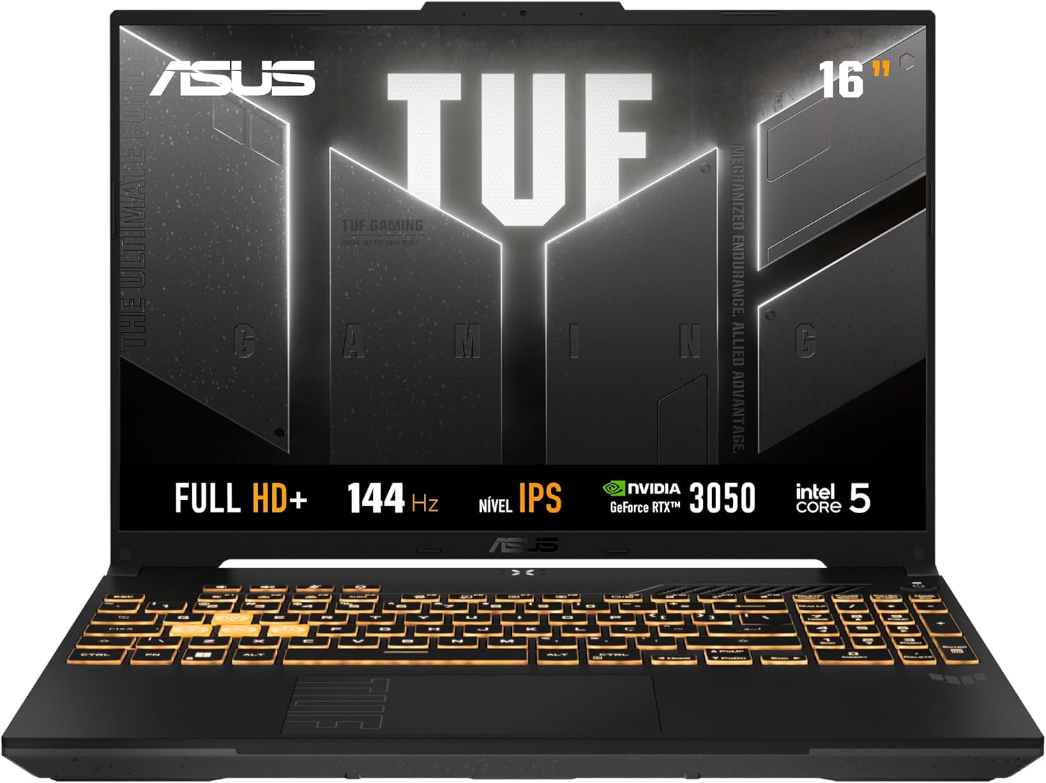 Notebook ASUS TUF Gaming F16 Intel Core 5, RTX 3050, 16 GB, 512 GB SSD, W11 Home,Tela 16.0'' FHD, Mecha Gray - FX607VJ-RL007W - Imagem 2