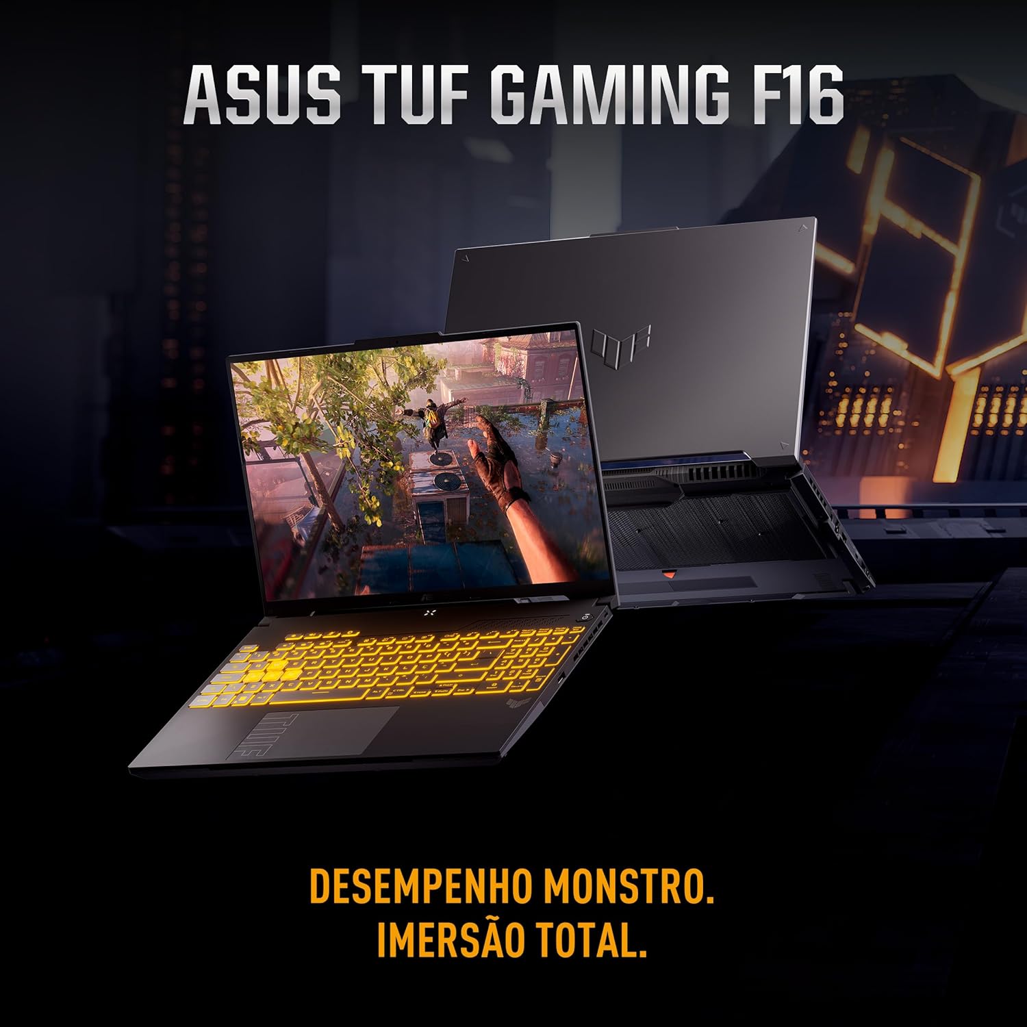 Notebook ASUS TUF Gaming F16 Intel Core 5, RTX 3050, 16 GB, 512 GB SSD, W11 Home,Tela 16.0'' FHD, Mecha Gray - FX607VJ-RL007W - Imagem 9