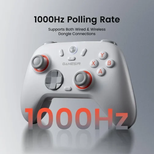 GameSir Nova 2 Lite Controle Sem Fio para PC com Hall Effect nos Analógicos e Gatilhos, 1000Hz 2.4G/Wired, Botões Programáveis – Compatível com PC, Switch, Steam, Android - Cinza Grafite - Imagem 4