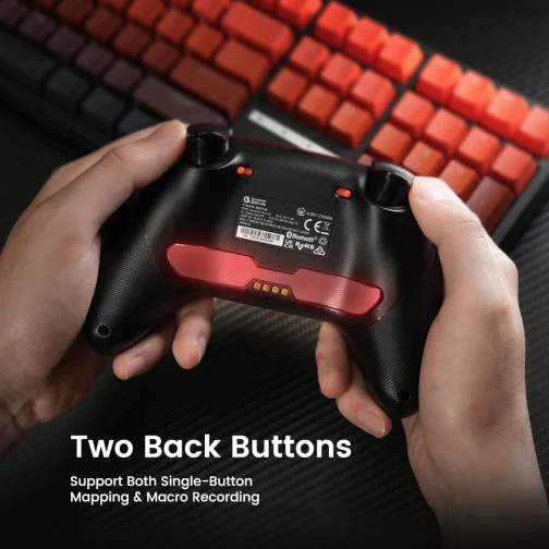 GameSir Nova 2 Lite Controle Sem Fio para PC com Hall Effect nos Analógicos e Gatilhos, 1000Hz 2.4G/Wired, Botões Programáveis – Compatível com PC, Switch, Steam, Android - Cinza Grafite - Imagem 8