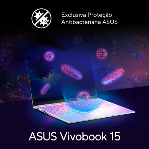 Notebook ASUS Vivobook 15 AMD Ryzen 7, 16 GB, 512 GB SSD, W11 Home, 15.6'' FHD, Cool Silver - M1502YA-NJ655W - Imagem 5
