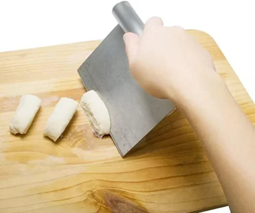 Espátula para Confeitar Mimo Style, Aço Inox, 15 cm x 12 cm, com Régua Medidora, Multiuso para Cortar e Raspar - Imagem 4
