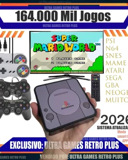 TOYUTOYI Video Game Retro Premium + 114 Mil Jogos + 4 Controles + Atualizado