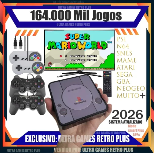 TOYUTOYI Video Game Retro Premium + 114 Mil Jogos + 4 Controles + Atualizado - Imagem 2