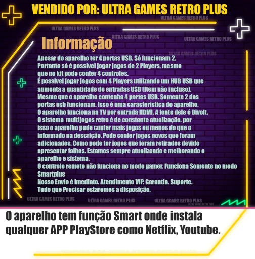 TOYUTOYI Video Game Retro Premium + 114 Mil Jogos + 4 Controles + Atualizado - Imagem 10