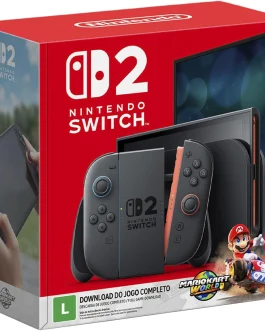 Bundle Nintendo Switch 2 + Jogo Digital Mario Kart World – Modelo Nacional de Tomada