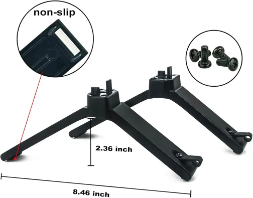 Suporte base de substituição para Toshiba Smart TV 43C350LU, pernas de TV para Toshiba 43 polegadas 4K UHD TV 43C350LU 43C350U 43C350LP 43C350LE 43C450KE 43C350LK, para Hisense TV HU65A6180UWR 65RRWR - Imagem 5