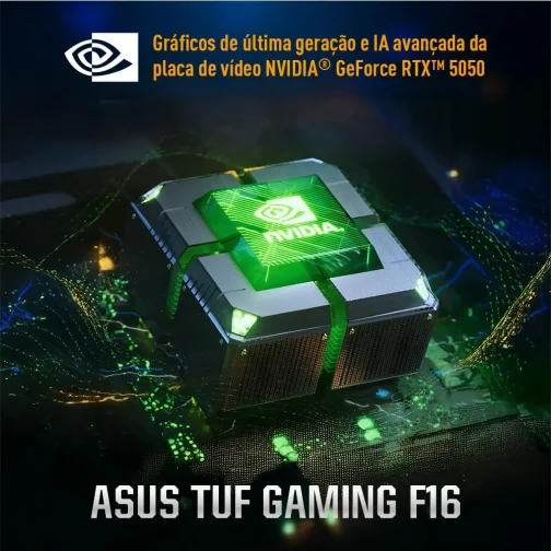 Notebook ASUS TUF Gaming F16, Intel Core i7 RTX 5050, 16 GB, 512 GB SSD, 16.0'' FHD, Jaeger Gray - FX608JHR-RV016W - Imagem 4