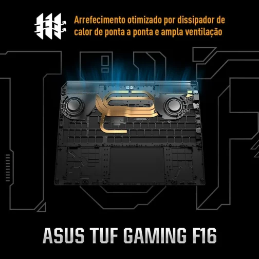 Notebook ASUS TUF Gaming F16, Intel Core i7 RTX 5050, 16 GB, 512 GB SSD, 16.0'' FHD, Jaeger Gray - FX608JHR-RV016W - Imagem 6