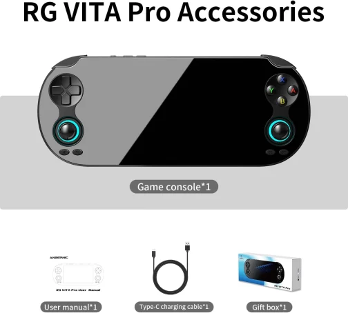 Aivuidbs RG VITA PRO Handheld Game Console RK3576 RG VITA PRO Android 14 System 5.5 IPS INCELL touchscreen 5000mAh 4GB +64GB - Imagem 10