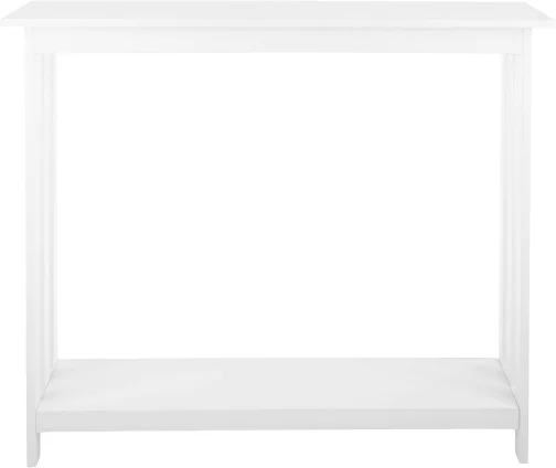 Lavish Home Mesa de console – mesa de entrada estreita de 99 cm x 30 cm – mesa de sofá de 2 camadas com prateleira de armazenamento aberta – mesas de console para entrada, corredor e hall de entrada - Imagem 10
