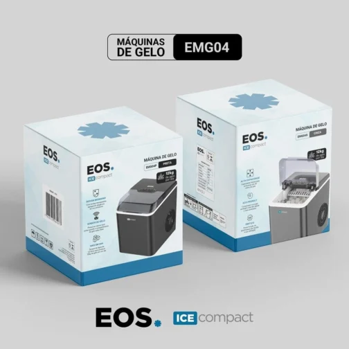 Máquina de Gelo EOS 12kg Ice Compact Preto EMG04P 110V - Imagem 4