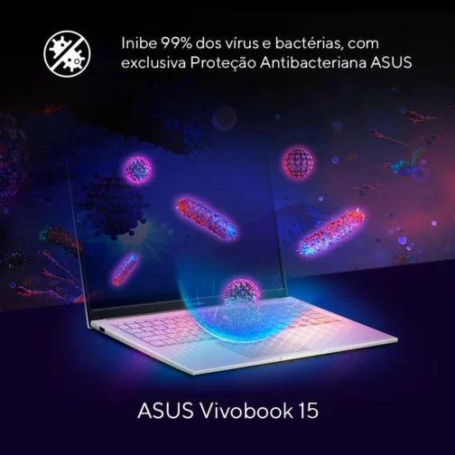 Notebook ASUS Vivobook 15, Intel Core i5, 16 GB, 512 GB SSD W11 Home, 15.6'' FHD, Quiet Blue -X1504VA-NJ1745W - Imagem 7
