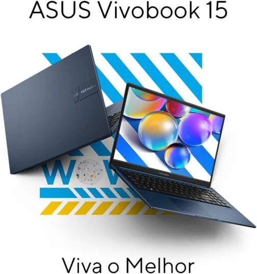 Notebook ASUS Vivobook 15, Intel Core i5, 16 GB, 512 GB SSD W11 Home, 15.6'' FHD, Quiet Blue -X1504VA-NJ1745W - Imagem 8
